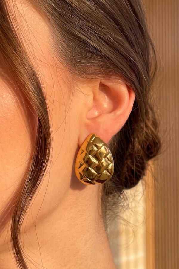 Golden Mosaic Studs