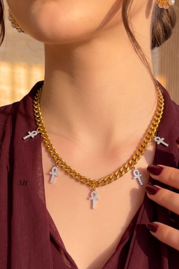 Cross Charm Chain