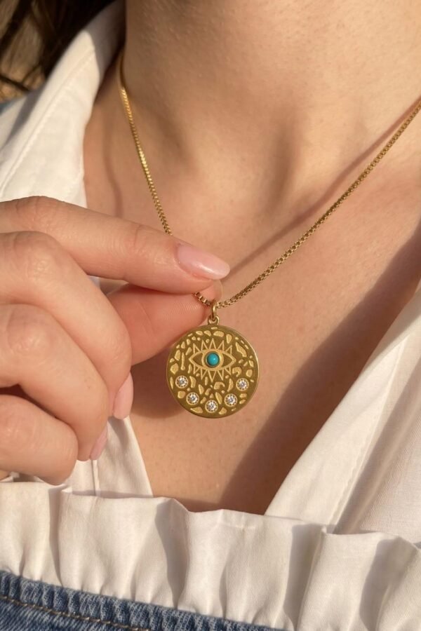 Turquoise Eye Medallion