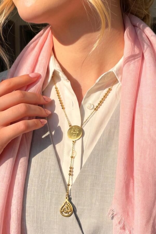Golden Medallion Lariat