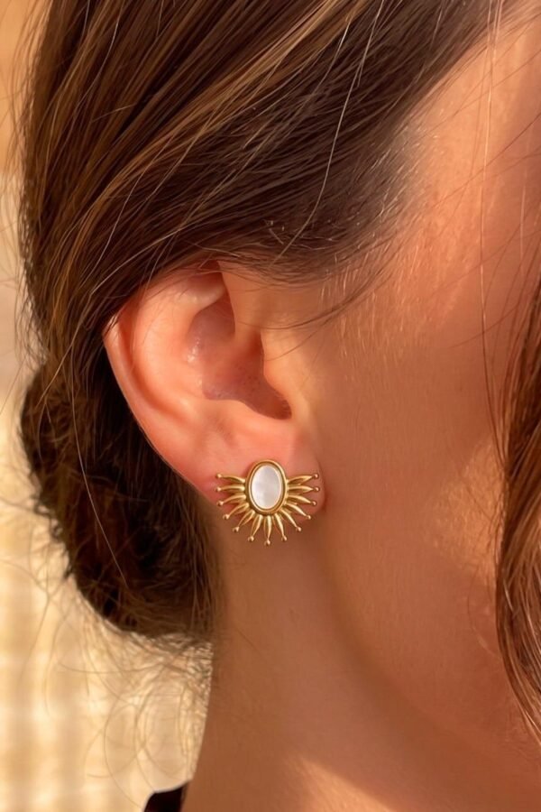 Sunburst Ivory Studs